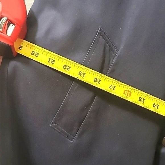 LONDON FOG VINTAGE GRAY TRENCH COAT DOUBLE BREASTED SIZE 10 PET - Picture 16 of 16